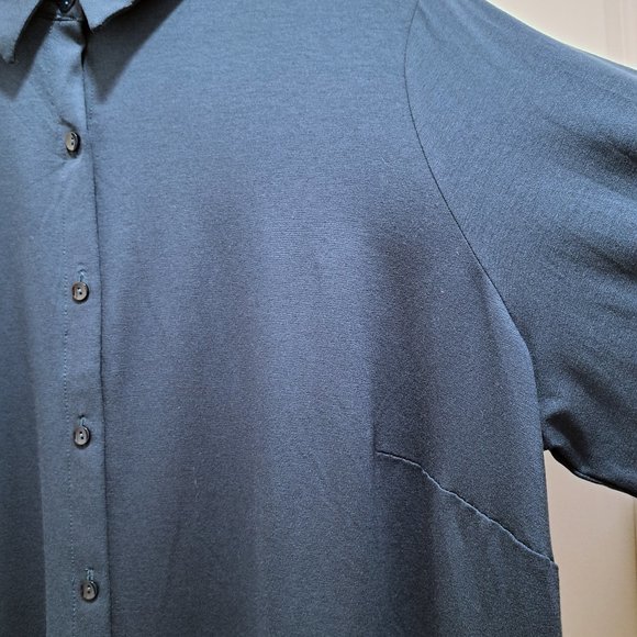 Eileen Fisher Classic Collar Long Shirt Size 2X New with Tag - Picture 3 of 10